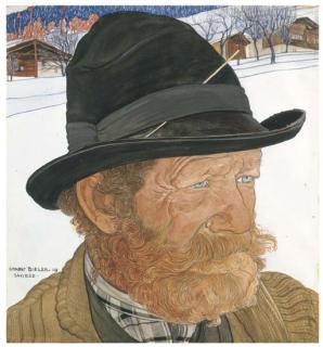 Ernest Biéler - Homme de Savièse, 1909