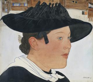 Ernest Biéler - Jeune Saviésanne, 1907