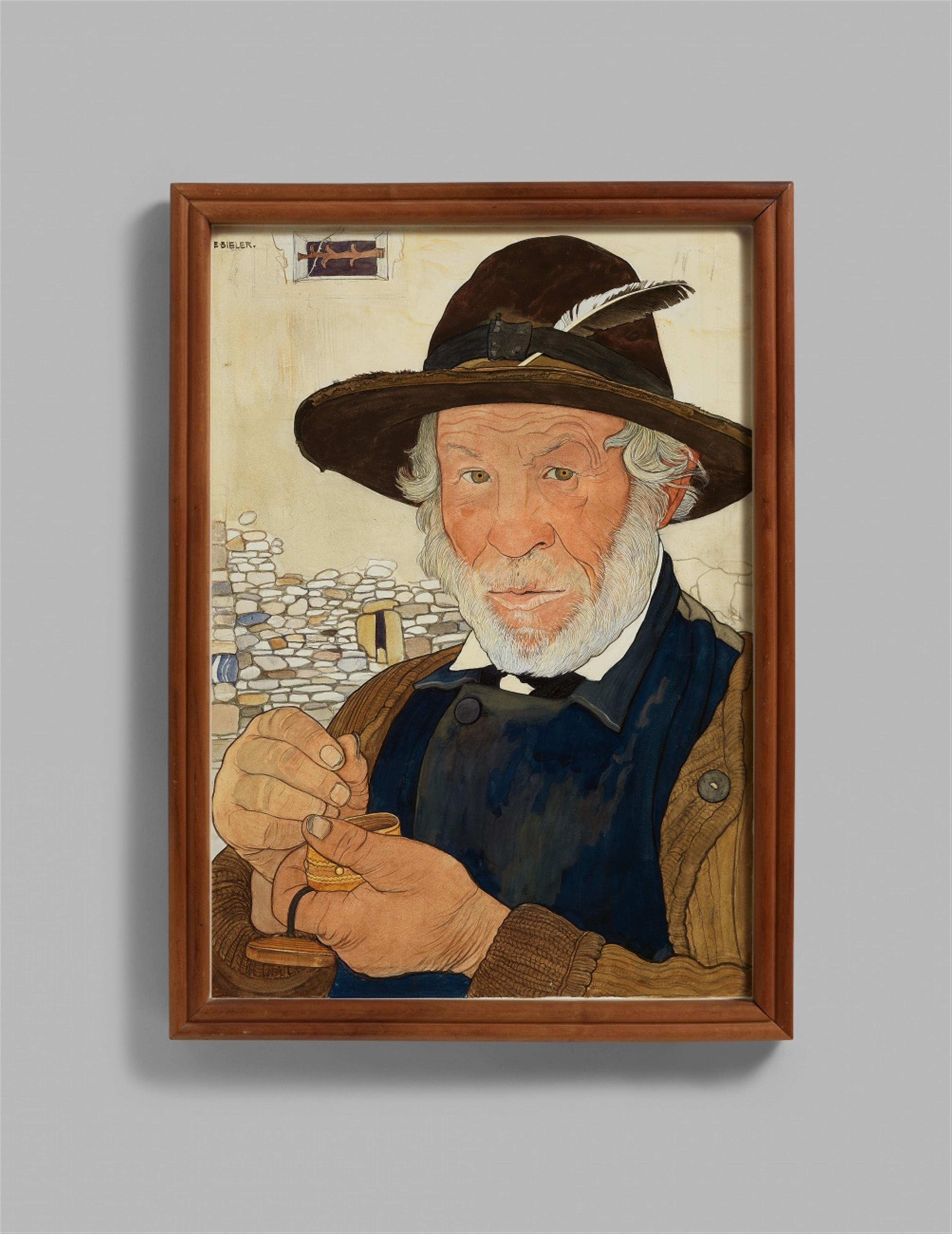 Ernest Biéler - Le Marguillier (L\'Homme à la tabatière)