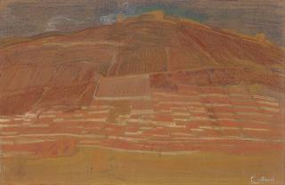 Ernest Bieler - Paysage de Savièse en automne