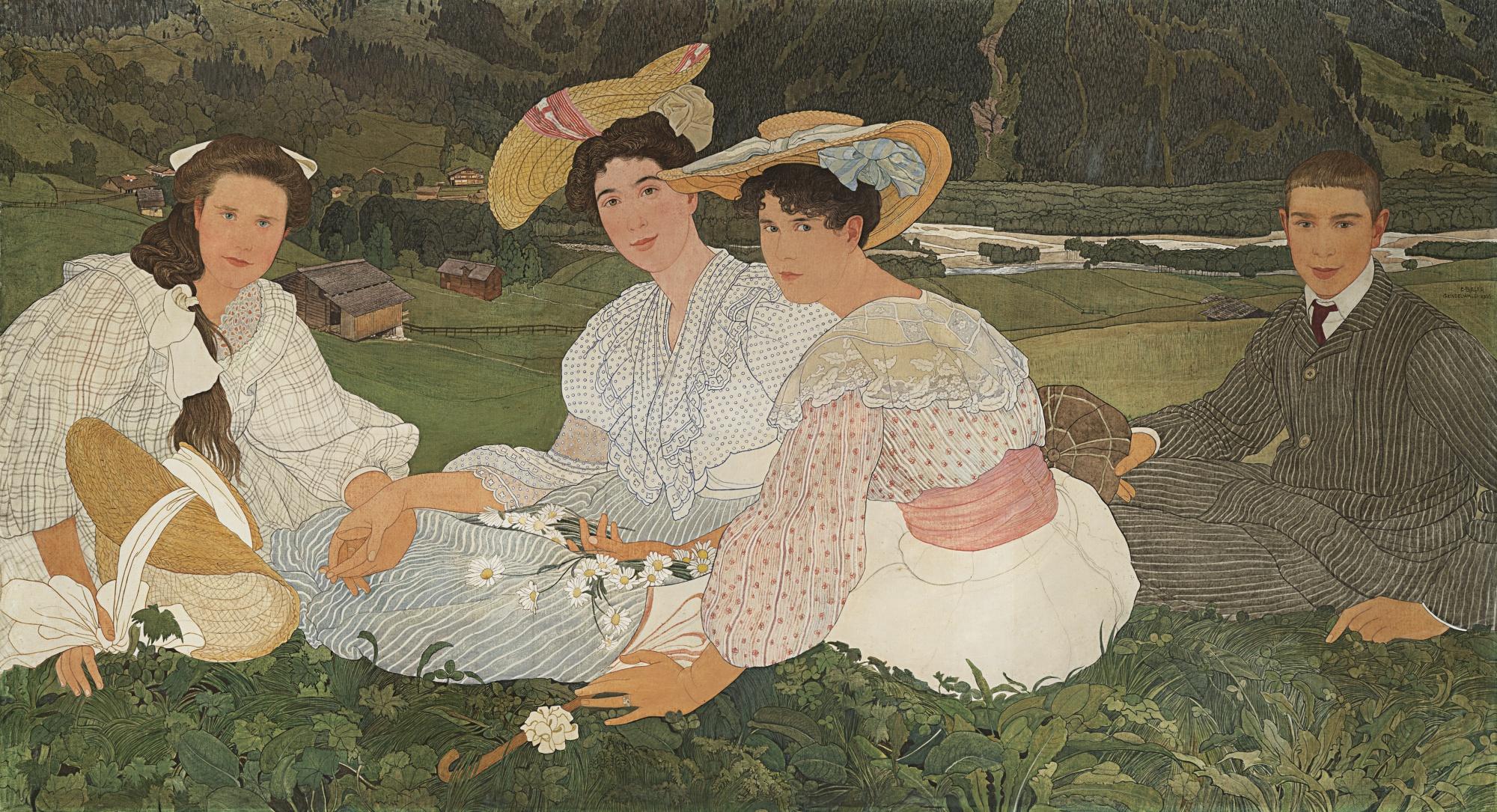 Ernest Biéler - Portraits À Grindelwald, 1906