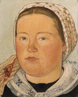 Ernest Biéler - Tête D\'Une Valaisanne, Um 1915