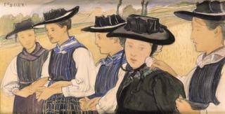 Ernest Biéler - Valaisannes, um 1910