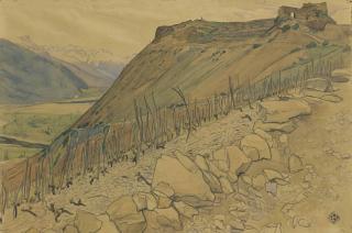 Ernest Biéler - Vue de la Vallée du Rhône