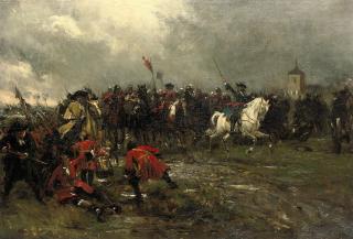 Ernest Crofts, R.A. - The cavalry charge