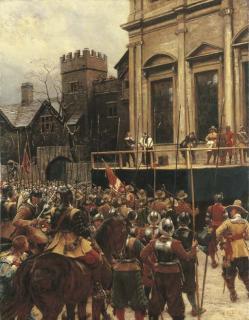 Ernest Crofts, R.A. - Whitehall: January 30th, 1649