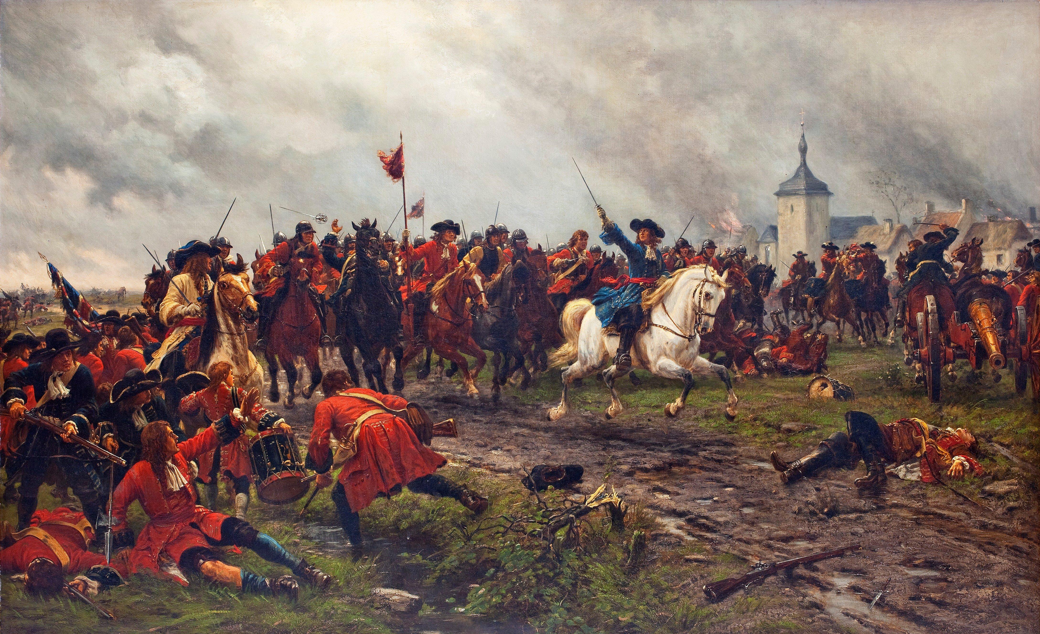 Ernest Crofts - William III at the battle at London
