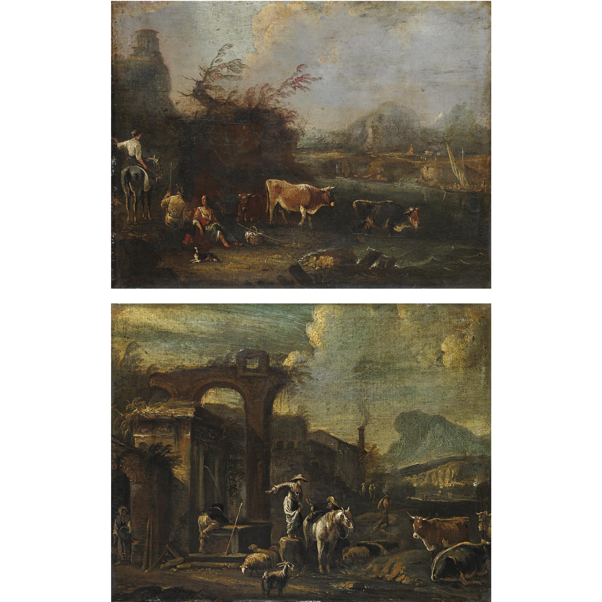 Ernest Daret - Paesaggi Con Contadini E Animali