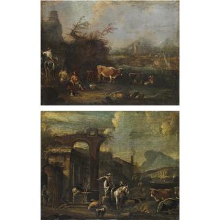 Ernest Daret - Paesaggi Con Contadini E Animali