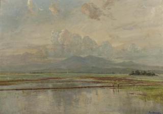 Ernest Dezentje - Landscape with Ricefield