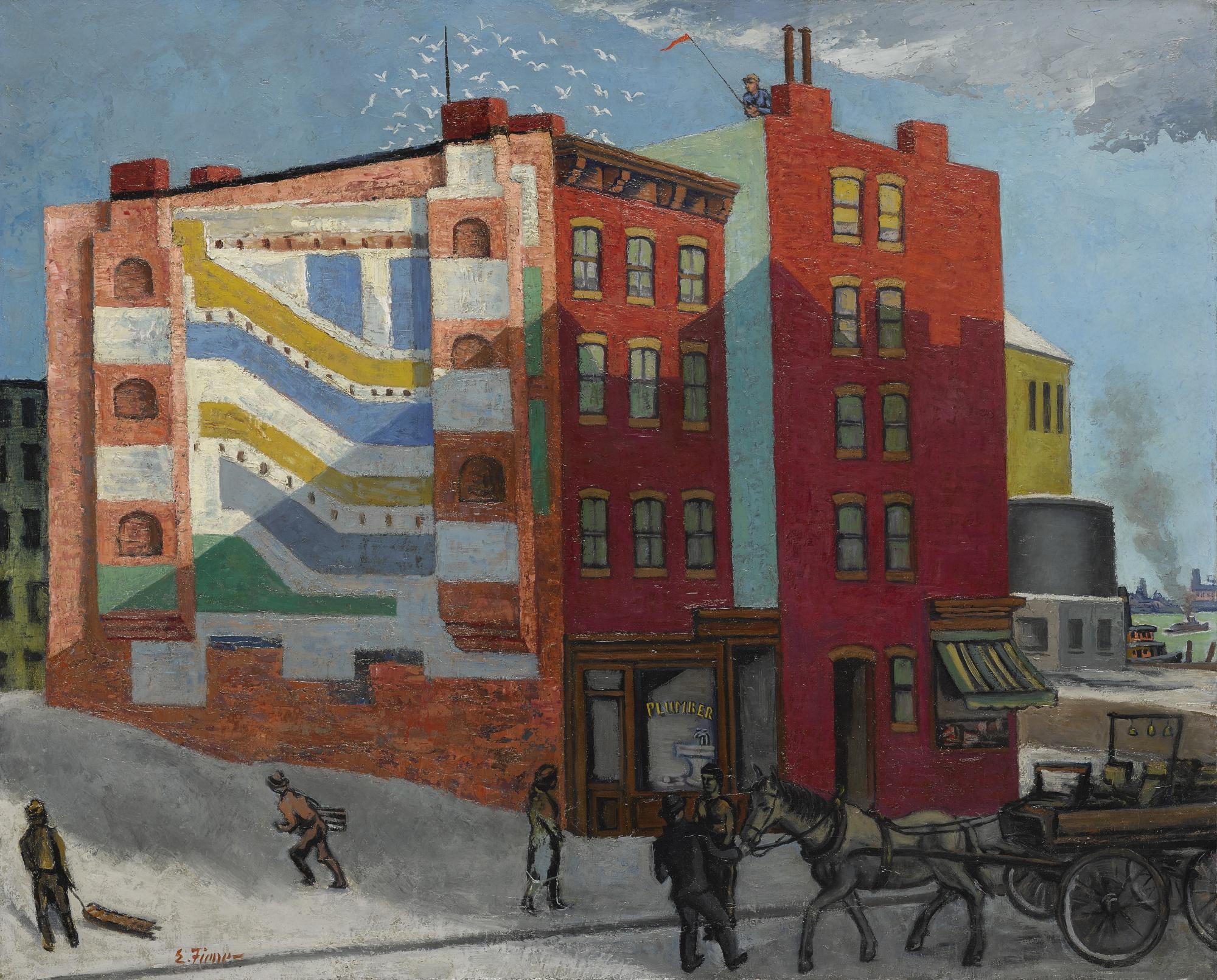 Ernest Fiene - East River Corner