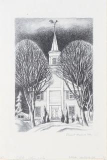 Ernest Fiene - Old Church; and five companion prints