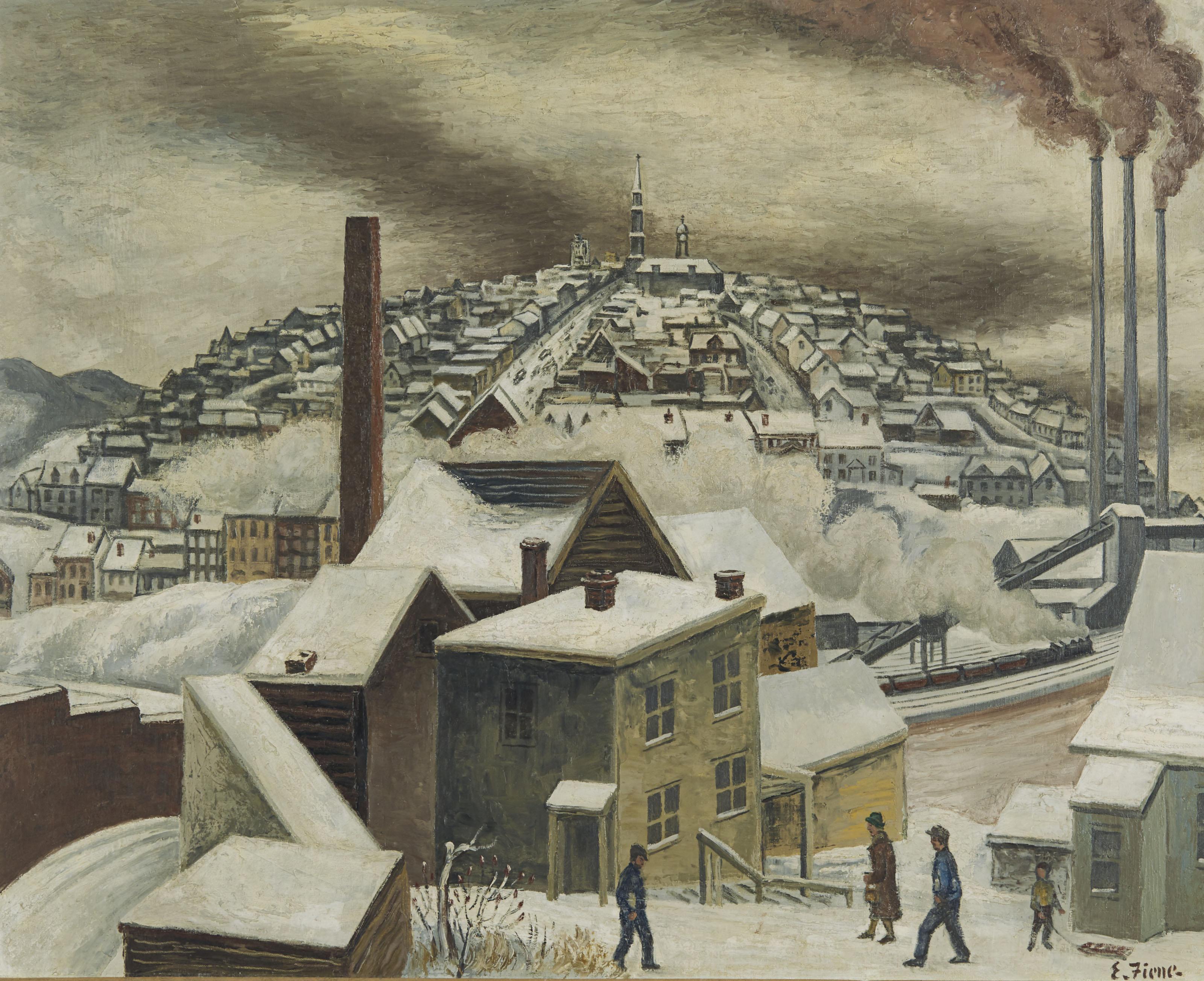 Ernest Fiene - Winter Day, Pittsburgh