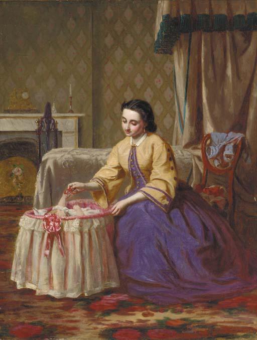 Ernest Gustave Girardot - Amusing the baby