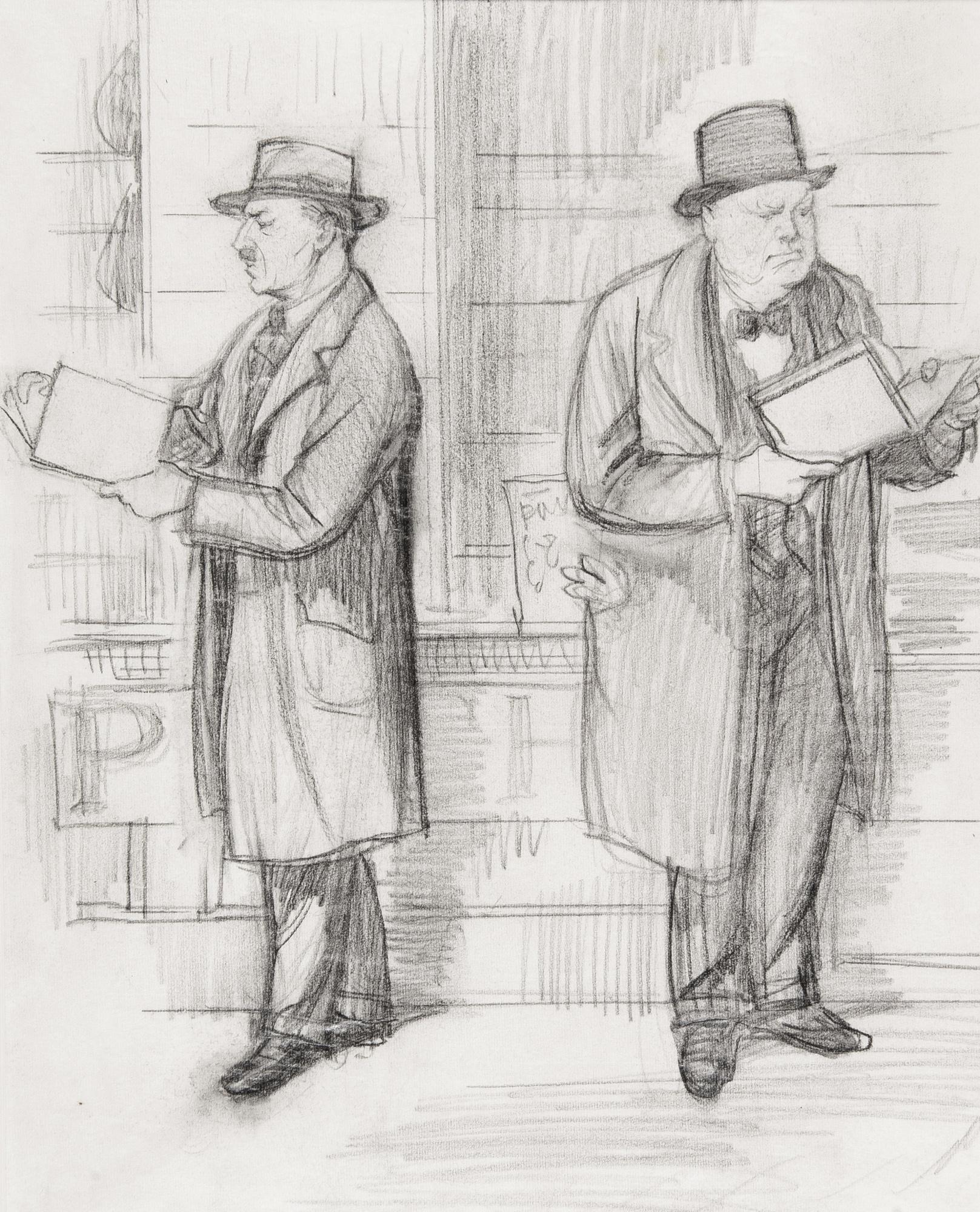 Ernest H. Shepard - Churchill And Attlee