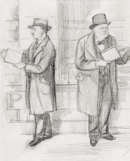 Ernest H. Shepard - Churchill And Attlee