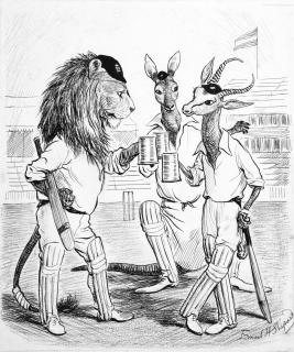 Ernest H. Shepard - \'Cricketers All.\' (\