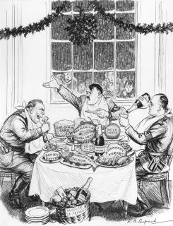 Ernest H. Shepard - ‘The Bandits Feast’ (‘I’Ve Said It Once, And I’Ll Say It Again, The British Are Starving Europe’)