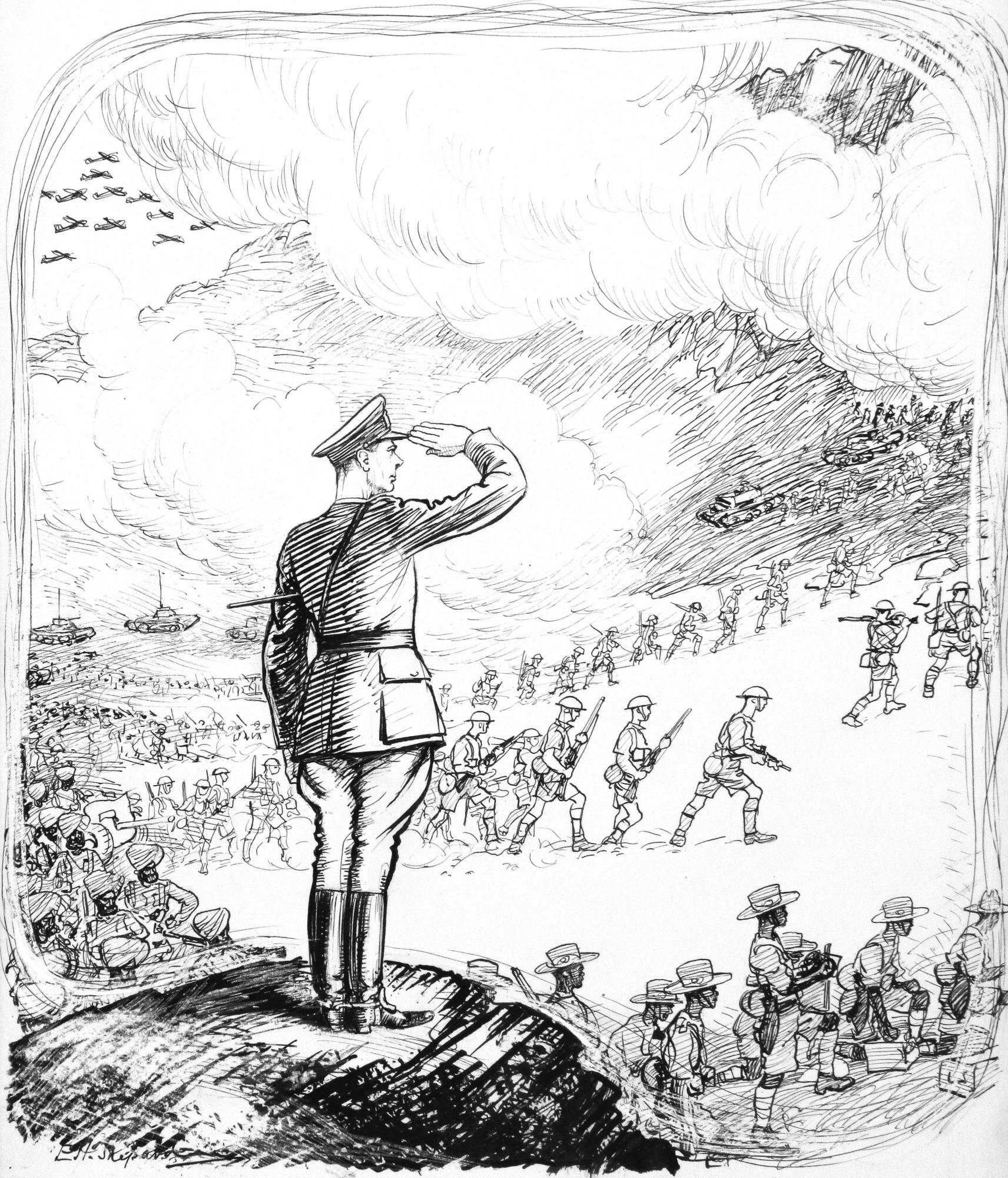 Ernest H. Shepard - The King In Africa