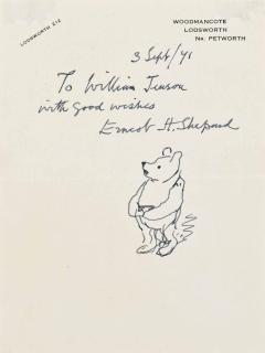 Ernest Howard Shepard - A sketch of Pooh
