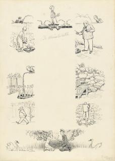 Ernest Howard Shepard - Illustrations for \'The Admirals Watch\'