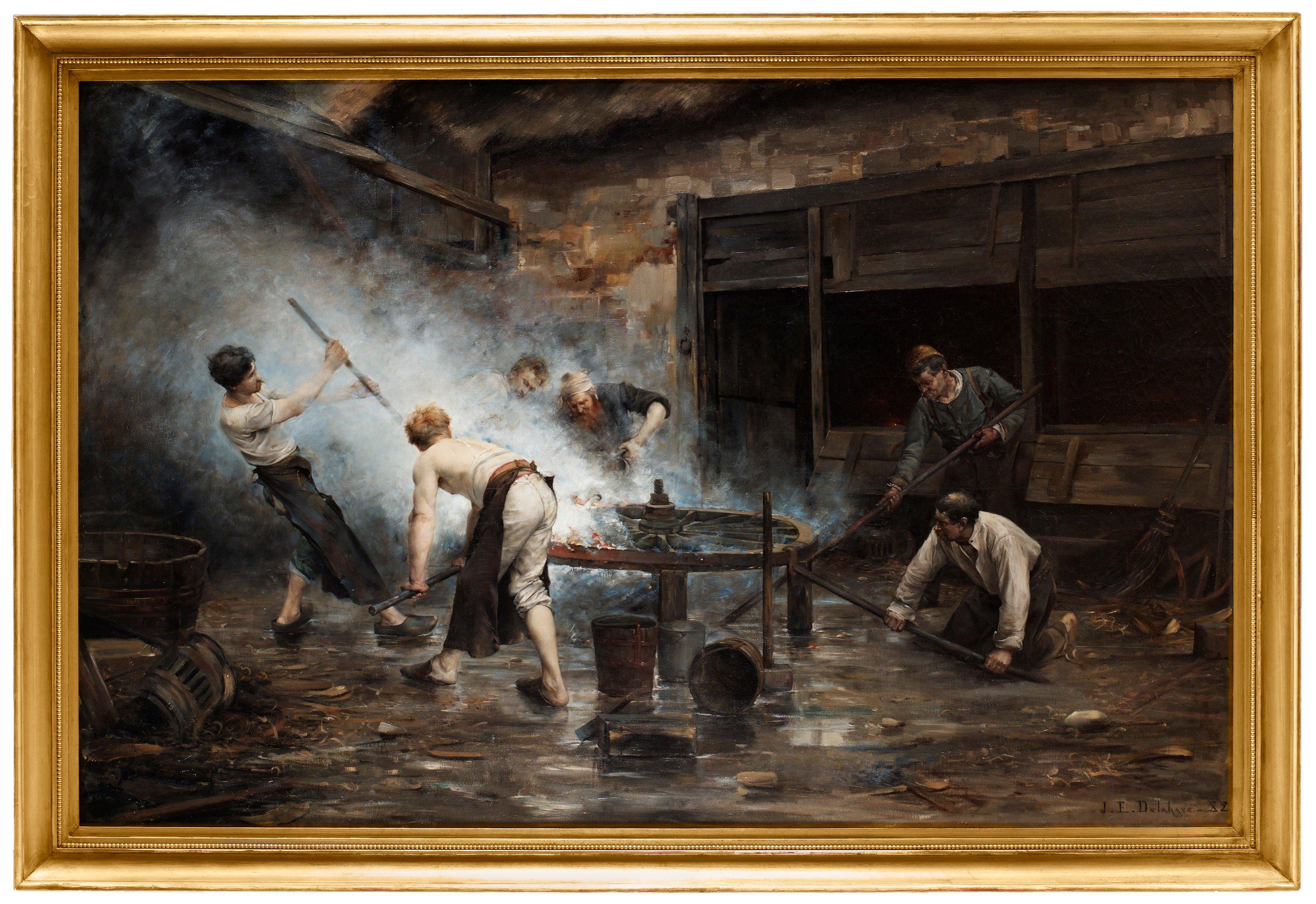 Ernest Jean Delahaye - At the smithy