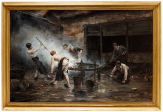 Ernest Jean Delahaye - At the smithy