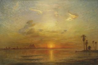 Ernest Karl Eugen Koerner - The pyramids at Gizeh