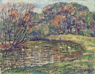 Ernest Lawson - Autumn Pond
