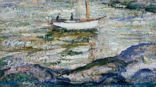 Ernest Lawson - Boat on a Lake