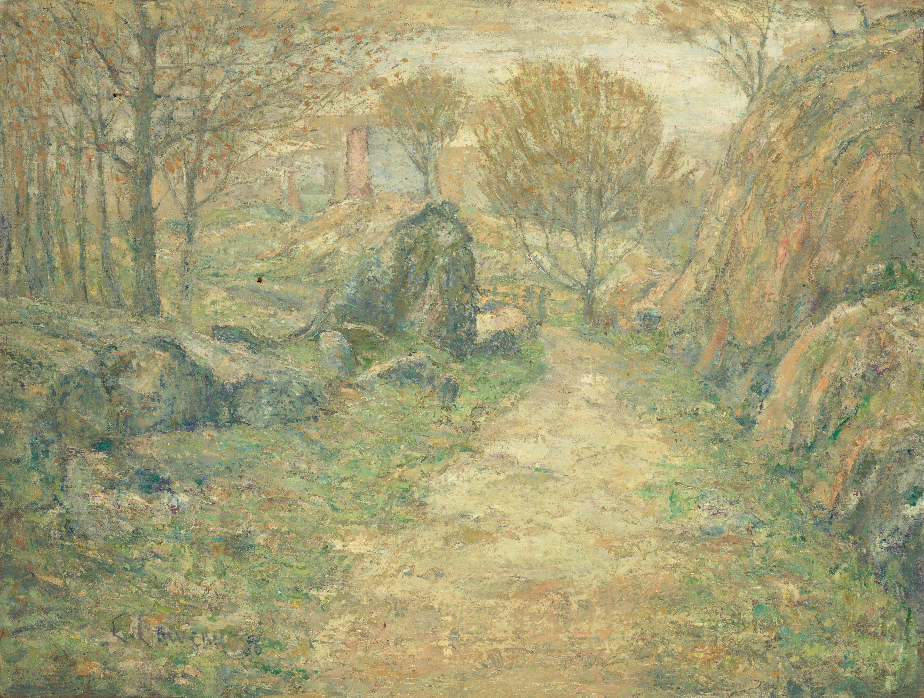 Ernest Lawson - Central Park Road