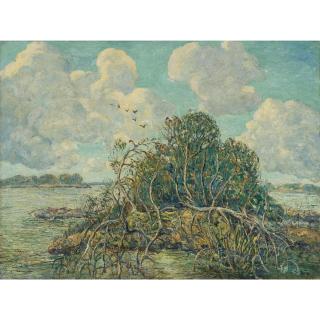 Ernest Lawson - Drifting Clouds, Florida