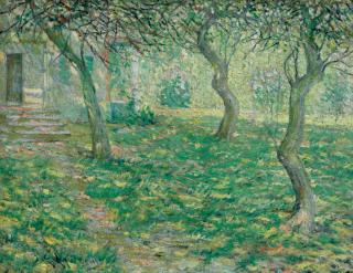 Ernest Lawson - French Farmhouse, Spring