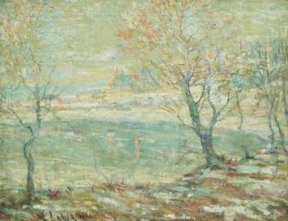 Ernest Lawson - Inwood on the Hudson, In the Snow