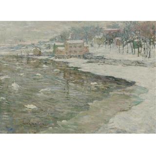 Ernest Lawson - Winter Reflections