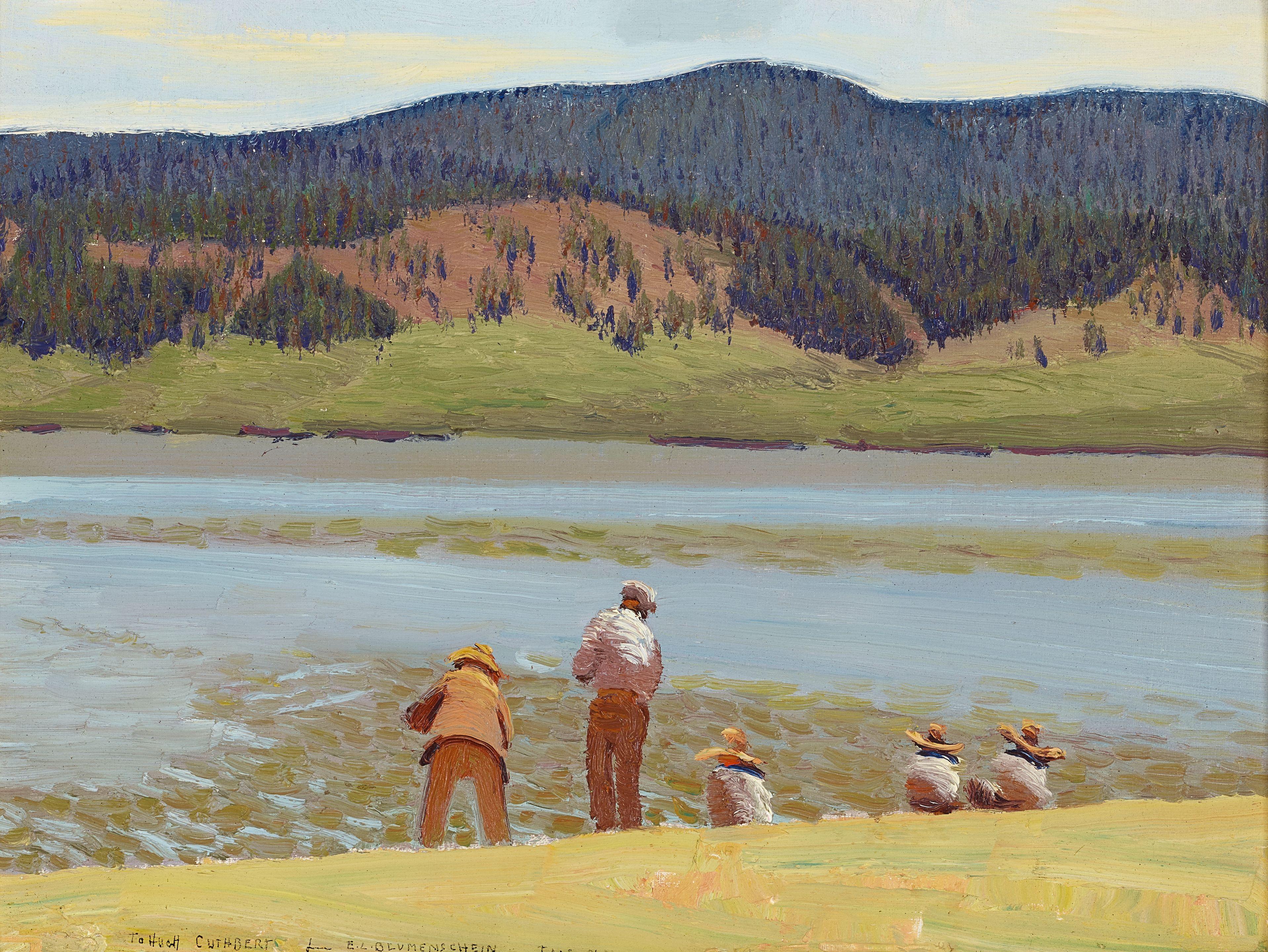 Ernest Leonard Blumenschein - Fishing Eagle\'s Nest Lake