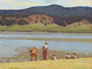 Ernest Leonard Blumenschein - Fishing Eagle\'s Nest Lake