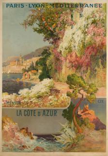 Ernest Louis Lessieux - La Cote D\'Azur, Paris-Lyon-Mediterranee. Cap Martin