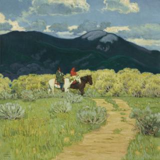 Ernest Martin Hennings - Along the Greasewood Trail