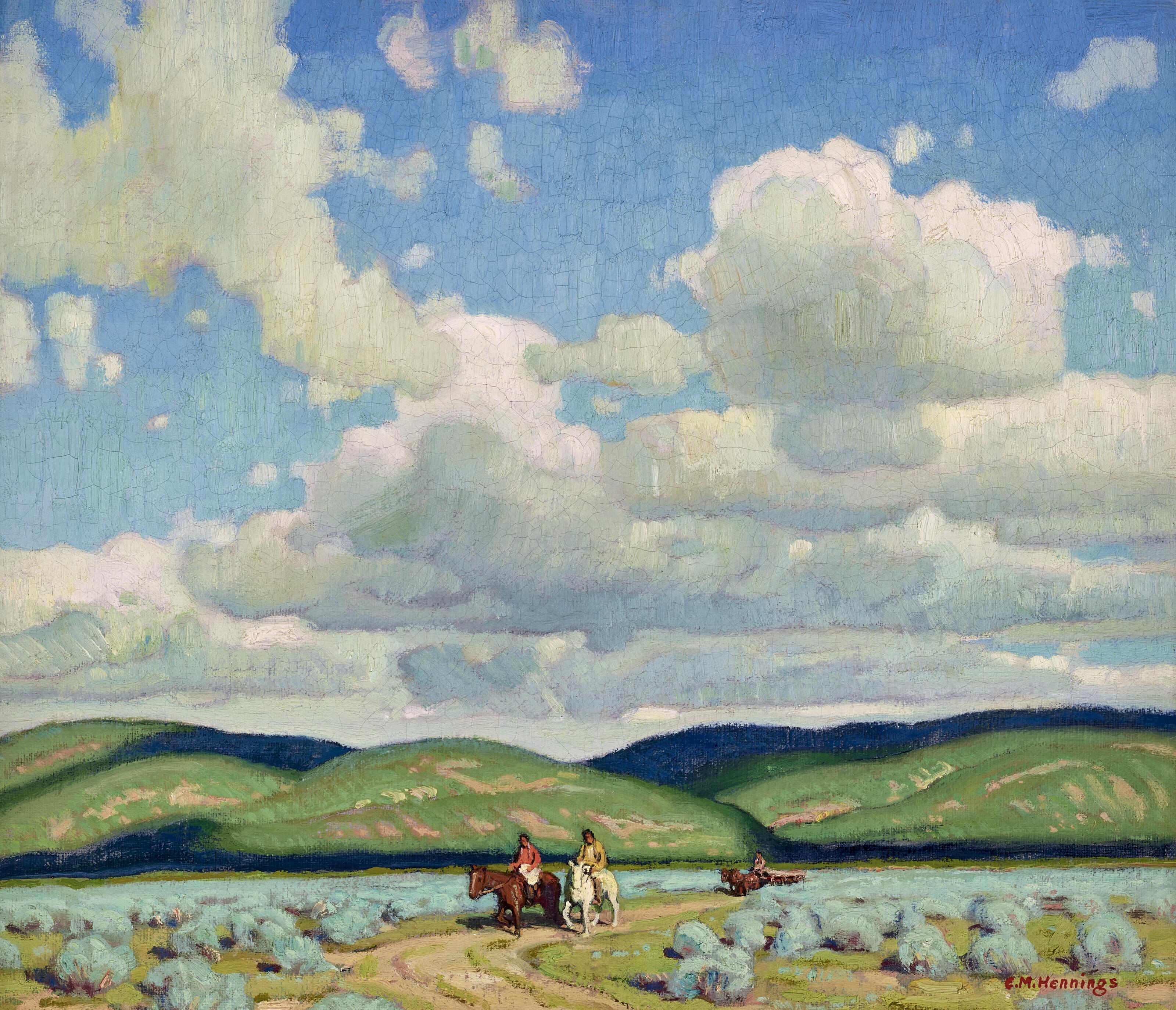 Ernest Martin Hennings - Riders in the Sage