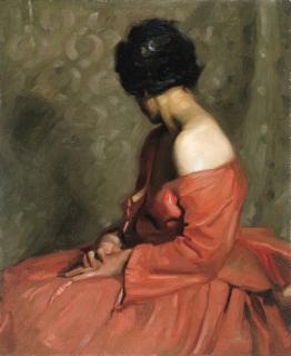 Ernest Martin Hennings - The Red Gown