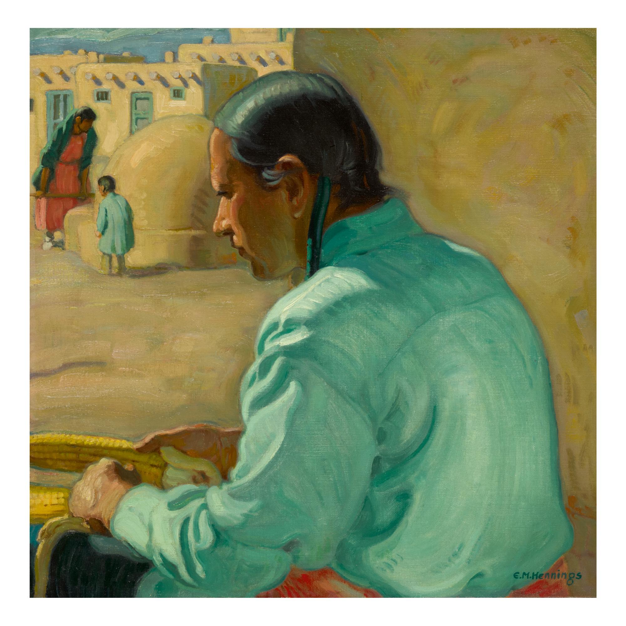 Ernest Martin Hennings - Turquoise Shirt