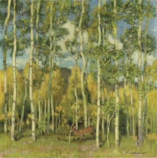 Ernest Martin Hennings - Yellowing Aspen