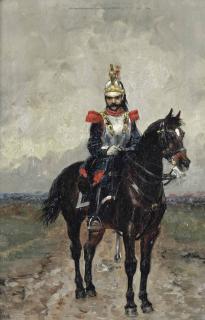 Ernest Meissonier - A French cuirassier