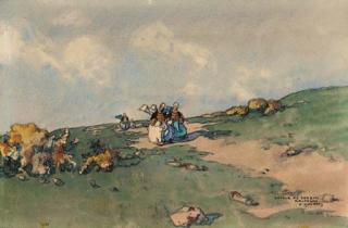 Ernest Pierre Guérin - Le retour des femmes Bretonnes