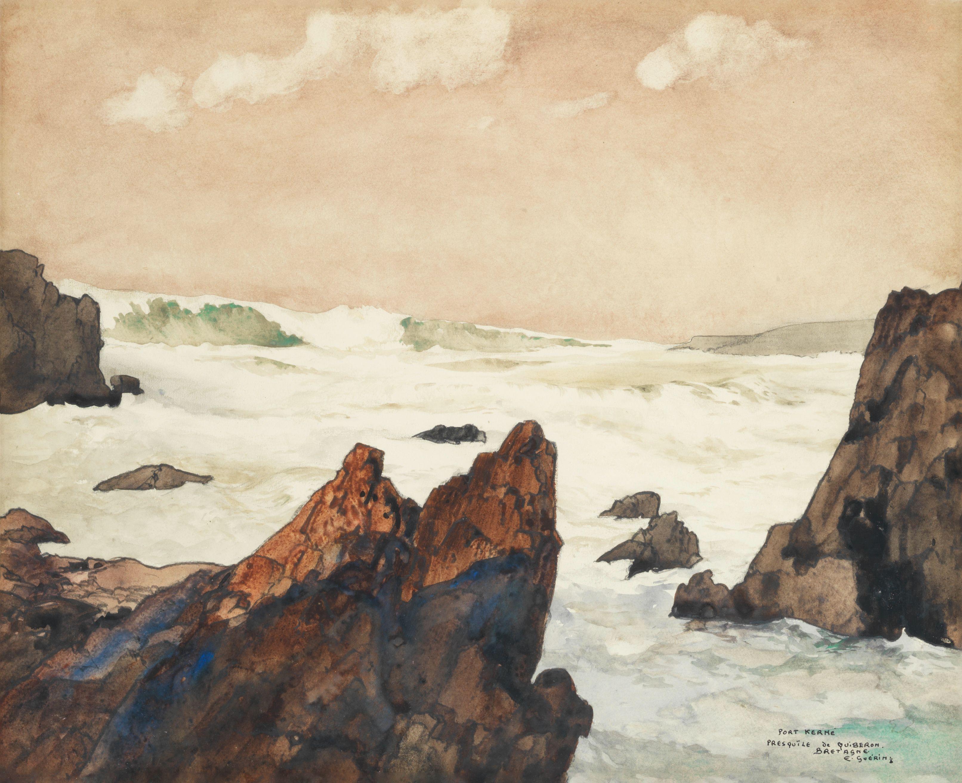 Ernest Pierre Guérin - Port Kermé, Bretagne