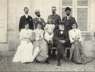 Ernest Rouart - Chez Les Rouart, 1900Vintage Silver Print. Annotated In Ink By Paul Poujaud On The Reverse.