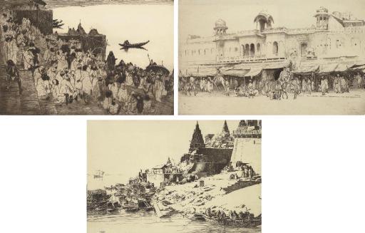 Ernest Stephen Lumsden - A group of three lithographs