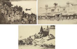 Ernest Stephen Lumsden - A group of three lithographs