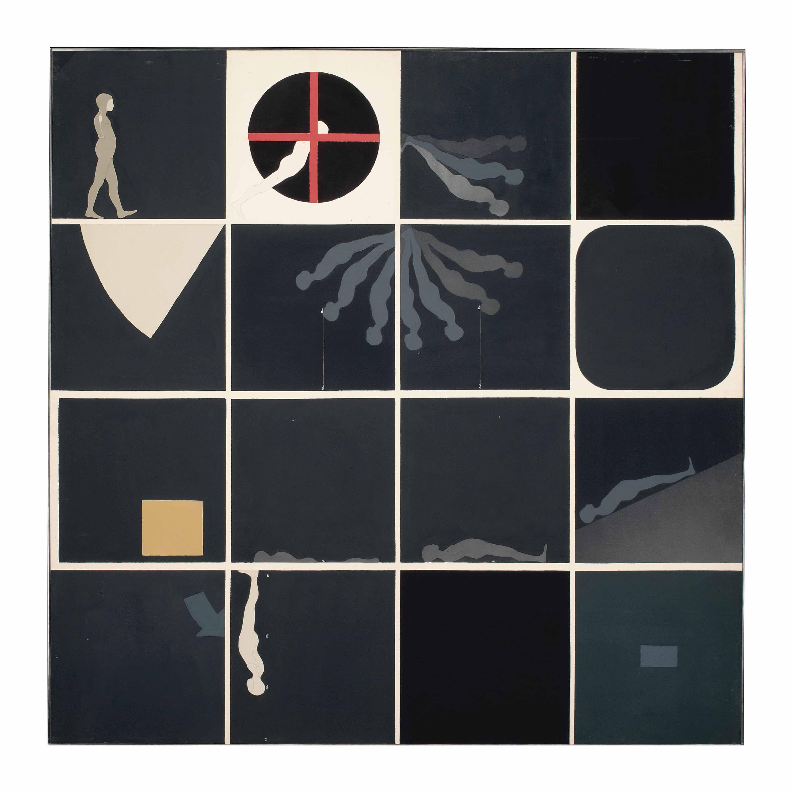 Ernest Tino Trova - Study \'Falling Man\' Series